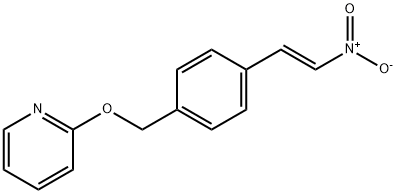 (E)-2-((4-(2-硝基乙烯基)苄基)氧基)吡啶, 936342-26-6, 结构式