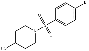 1-((4-溴苯基)磺酰)哌啶-4-醇 结构式