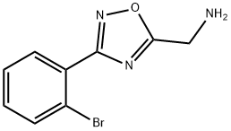 (3-(2-broMophenyl)-1,2,4-oxadiazol-5-yl)MethanaMine Structure