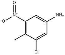 3-氯-4-甲基-5-硝基苯胺,937674-66-3,结构式