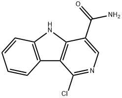1-氯-5H-吡啶并[4,3-B]吲哚-4-甲酰胺, 938465-52-2, 结构式