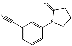 3-(2-氧代吡咯烷-1-基)苯甲腈, 939999-23-2, 结构式