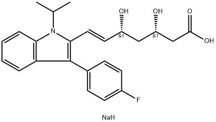 (3S,5R)-Fluvastatin SodiuM Salt 化学構造式
