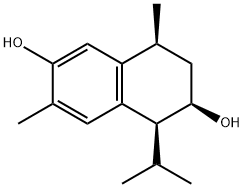 1,3,5-Cadinatriene-3,8-diol Struktur