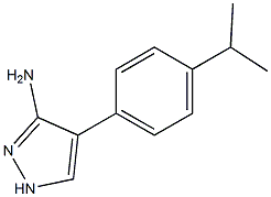 4-(4-isopropylphenyl)-1H-pyrazol-3-aMine Struktur