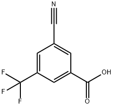 3-Cyano-5-(trifluoroMethyl)benzoic Acid 化学構造式