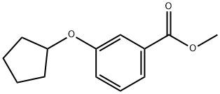 3-Cyclopentyloxy-benzoic acid Methyl ester 结构式