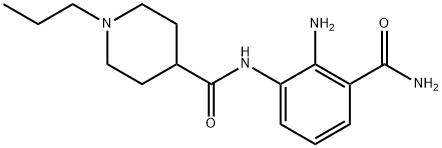 N-[2-AMino-3-(aMinocarbonyl)phenyl]-1-propyl-4-piperidinecarboxaMide 化学構造式
