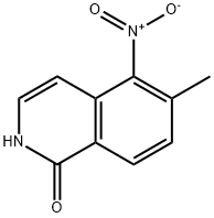 6-Methyl-5-nitroisoquinolin-1(2H)-one 化学構造式