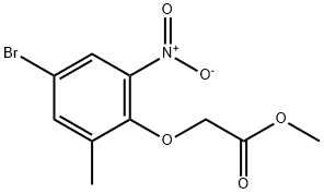 Methyl 2-(4-broMo-2-Methyl-6-nitrophenoxy)acetate|Methyl 2-(4-broMo-2-Methyl-6-nitrophenoxy)acetate