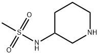 N-(3-哌啶基)甲磺酰胺 结构式