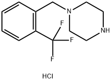 1-(2-Trifluoromethyl-benzyl)piperazine hydrochloride Structure