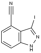 3-碘-4-氰基-吲唑,944898-93-5,结构式