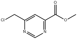 Methyl 6-(chloroMethyl)pyriMidine-4-carboxylate 化学構造式