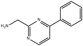 (4-苯基嘧啶-2-基)甲胺, 944902-62-9, 结构式