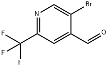 5-溴-2-(三氟甲基)-4-吡啶甲醛, 944904-60-3, 结构式