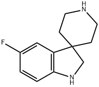 5-fluorospiro[1,2-dihydroindole-3,4'-piperidine] Structure