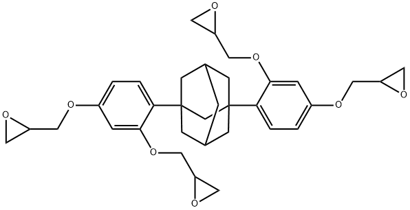 1,3-双(2',4'-双(缩水甘油醚基)苯基)金刚烷,945027-90-7,结构式