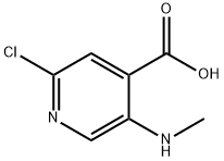 2-氯-5-(甲基氨基)异烟酸, 945737-64-4, 结构式