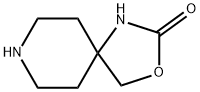3-オキサ-1,8-ジアザスピロ[4.5]デカン-2-オン 化学構造式