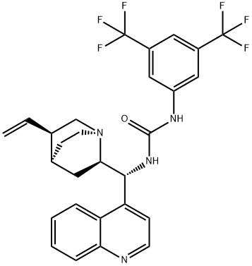 N-[3,5-BIS(TRIFLUOROMETHYL)PHENYL]-N'-(9R)-CINCHONAN-9-YL-UREA,945985-98-8,结构式