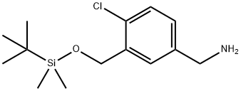 3-(tert-butyldiMethylsilanyloxyMethyl)-4-chlorobenzylaMine Struktur