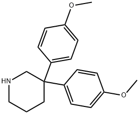 3,3-bis(4-Methoxyphenyl)piperidine Structure