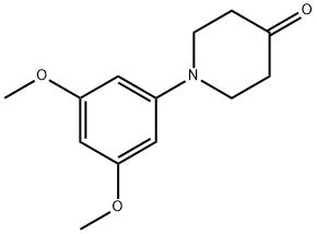1-(3,5-dimethoxyphenyl)piperidin-4-one Structure