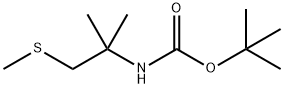 TERT-BUTYL N-[2-METHYL-1-(METHYLSULFANYL)PROPAN-2-YL]CARBAMATE 结构式