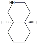 (4aR,8aR)-decahydroisoquinoline Struktur