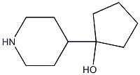 1-(Piperidin-4-yl)cyclopentanol Structure