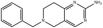 6-ベンジル-5,6,7,8-テトラヒドロピリド[4,3-D]ピリミジン-2-アミン 化学構造式