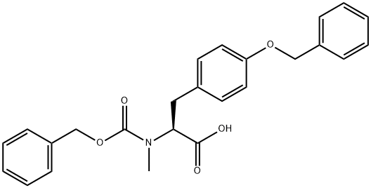 (S)-2-(((benzyloxy)carbonyl)(Methyl)aMino)-3-(4-(benzyloxy)phenyl)propanoic acid Structure