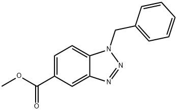 1-苄基-1,2,3-苯并三唑-5-羧酸甲酯, 951558-74-0, 结构式