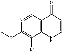 8-BroMo-7-Methoxy-1,6-naphthyridin-4(1H)-one Structure