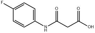 3-(4-氟苯基氨基)-3-氧代丙酸, 95262-10-5, 结构式