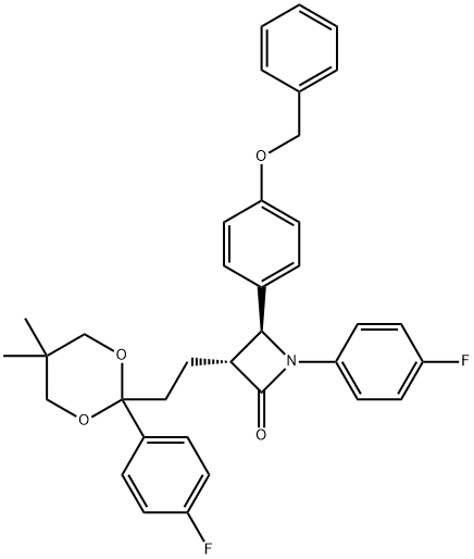(3R,4S)-4-(4-(benzyloxy)phenyl)-1-(4-fluorophenyl)-3-(2-(2-(4-fluorophenyl)-5,5-diMethyl-1,3-dioxan-2-yl)ethyl)azetidin-2-one|EZ-A15