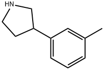 3-(3-甲基苯基)吡咯烷盐酸盐,954220-64-5,结构式