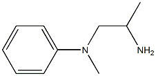 N-(2-aminopropyl)-N-methyl-N-phenylamine 化学構造式