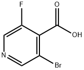 3-溴-5-氟异烟酸,955372-86-8,结构式