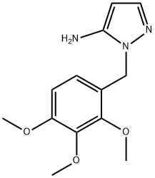 1-[(2,3,4-三甲氧基苯基)甲基]-1H-吡唑-5-胺,956780-52-2,结构式