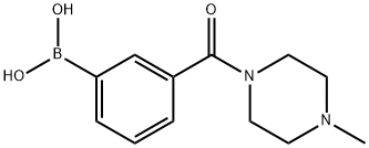 (3-(4-Methylpiperazine-1-carbonyl)phenyl)boronic acid Structure