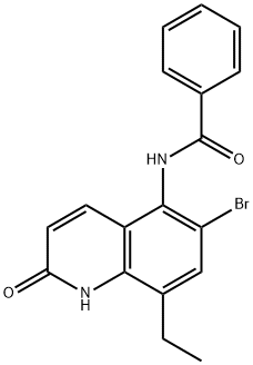 6-溴-8-乙基-5-(苯基氨基)喹啉-2-醇 结构式