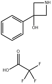 3-hydroxy-3-phenylazetidine trifluoroacetate 化学構造式