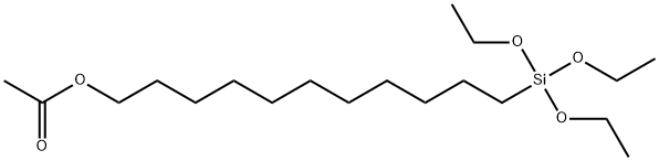 11-アセトキシウンデシルトリエトキシシラン 化学構造式