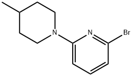 2-ブロモ-6-(4-メチルピペリジン-1-イル)ピリジン 化学構造式