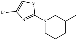 4-Bromo-2-(3-methylpiperidino)thiazole Struktur