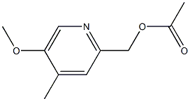 (5-Methoxy-4-Methylpyridin-2-yl)Methyl acetate 化学構造式