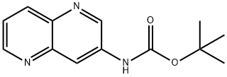 tert-butyl 1,5-naphthyridin-3-ylcarbaMate 化学構造式