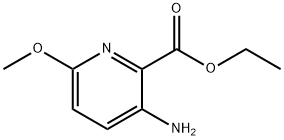 3-氨基-6-甲氧基吡啶甲酸乙酯 结构式